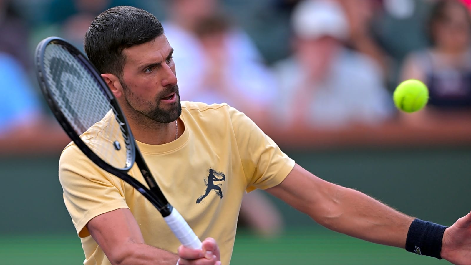 Novak Djokovic Beats Kamil Majchrzak At BNP Paribas Open