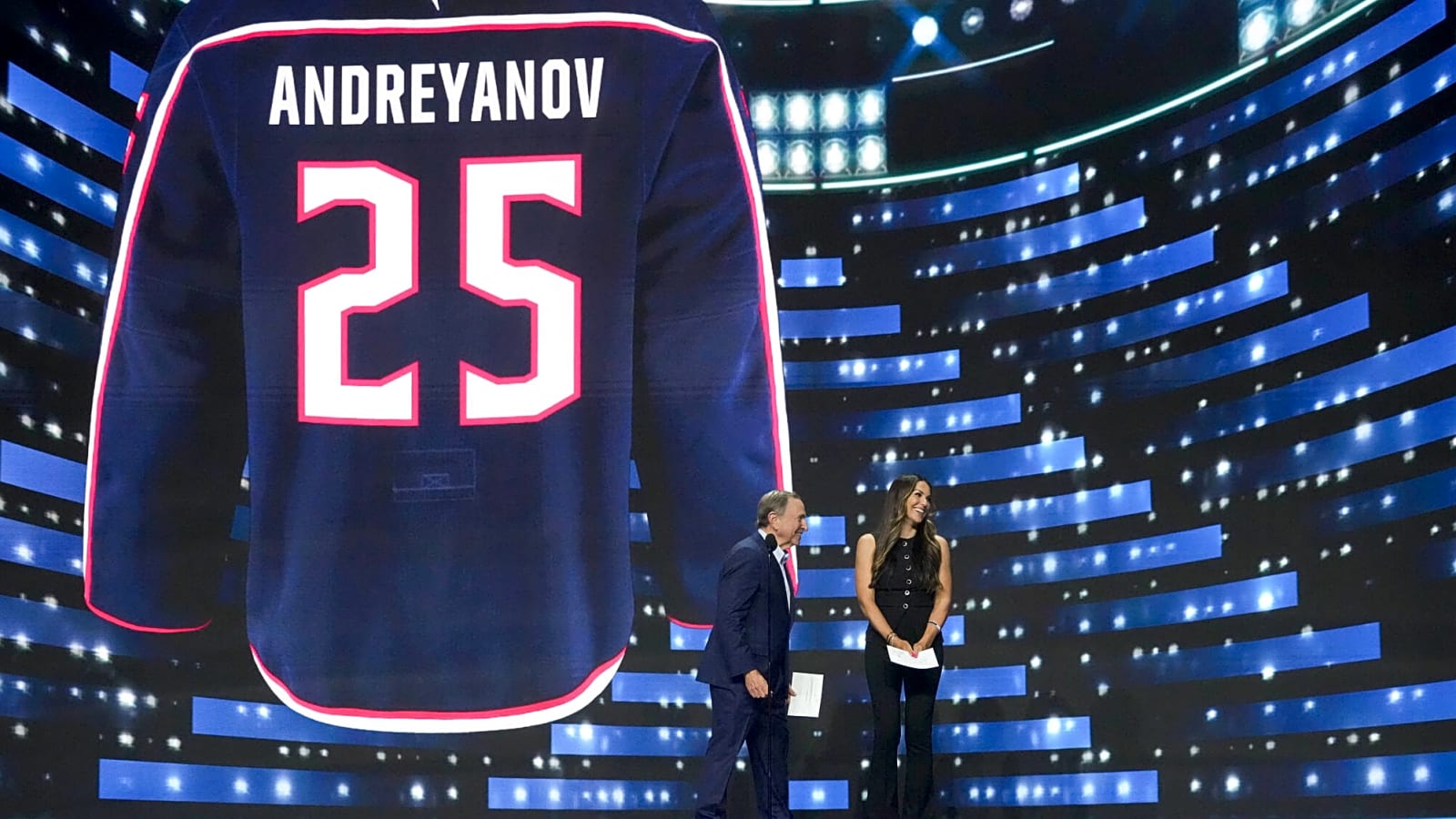 Blue Jackets select Pyotr Andreyanov No. 20 overall in 2025 NHL Draft