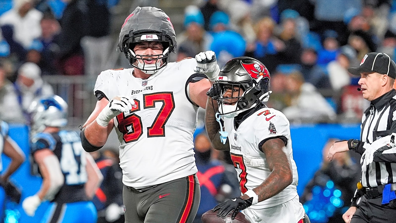 Bucs’ Luke Goedeke Can Never Have Enough Intensity At Practice