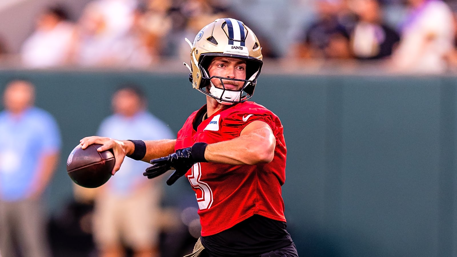 Saints’ Jake Haener Suffers Oblique Strain