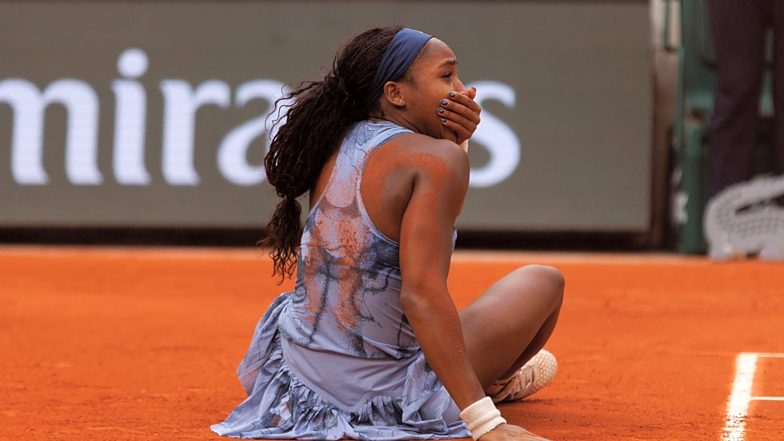 Watch: Coco Gauff Falls on the Court in Tears as Parents Celebrate Her Historic French Open Triumph
