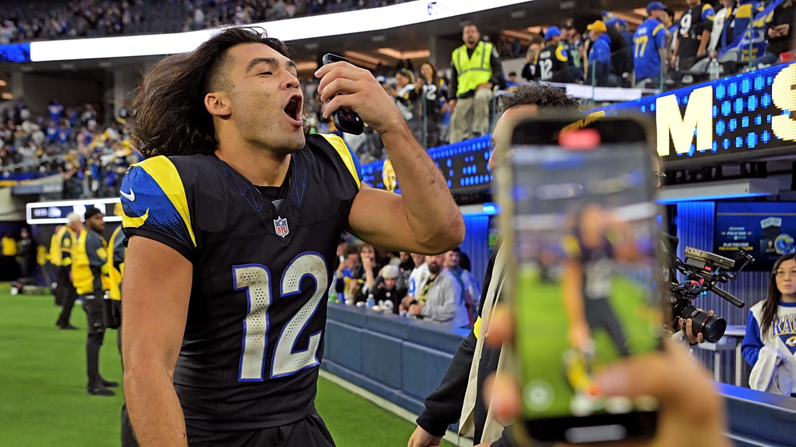 Puka Nacua throws some shade at Sam Darnold