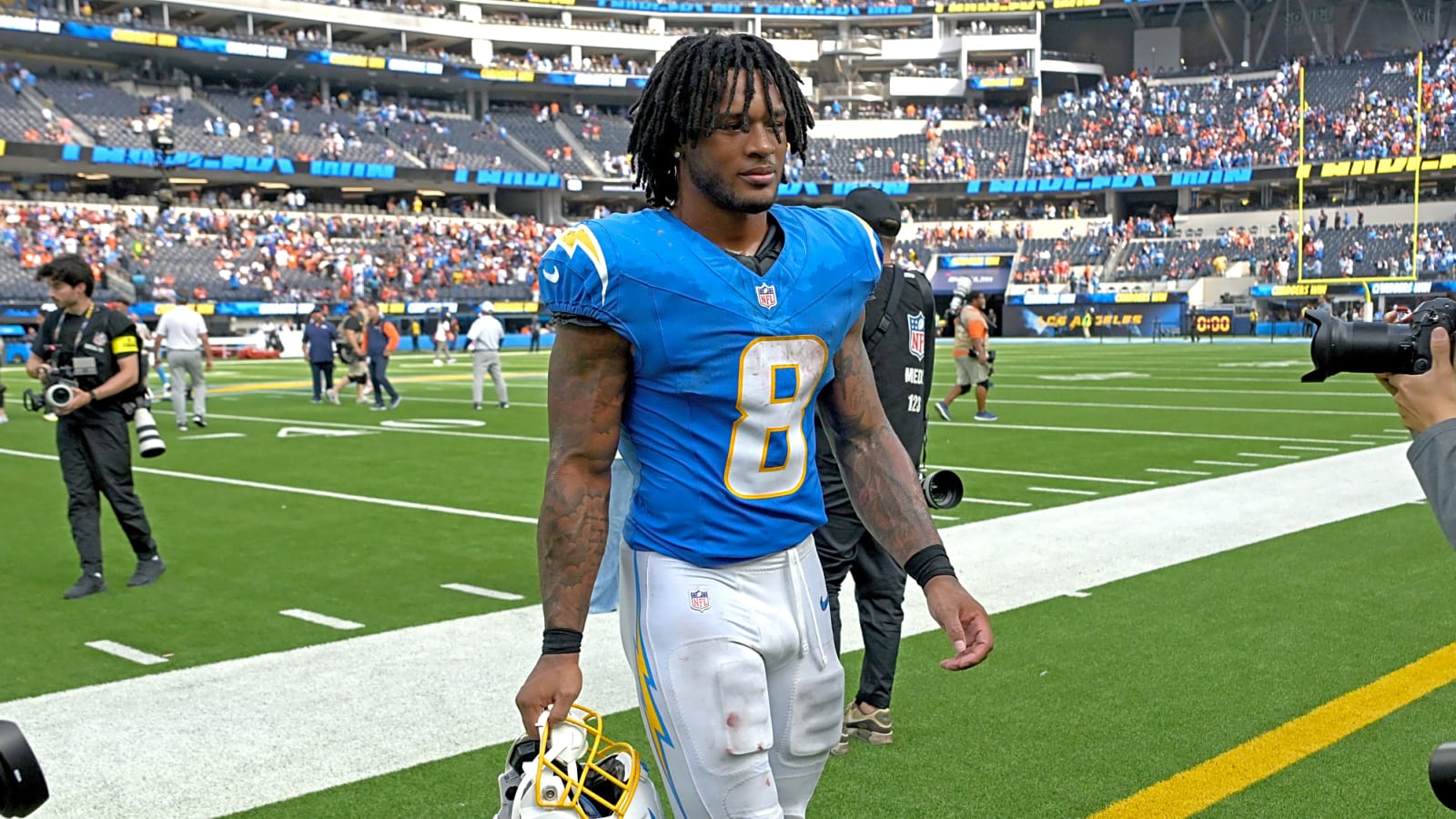 Chargers Officially Placed Omarion Hampton On IR, Promoted RB Kimani Vidal