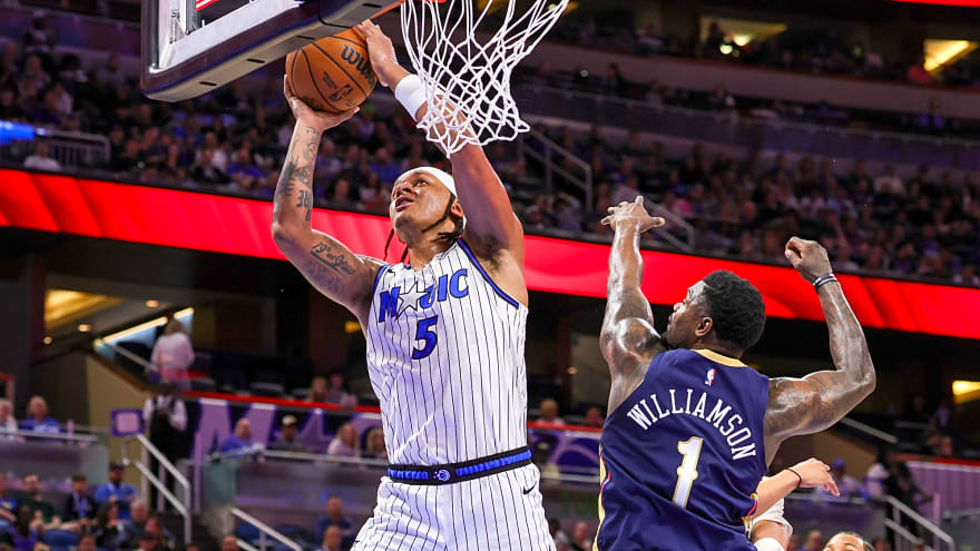 Paolo Banchero had a perfect reaction to Anthony Black’s viral dunk