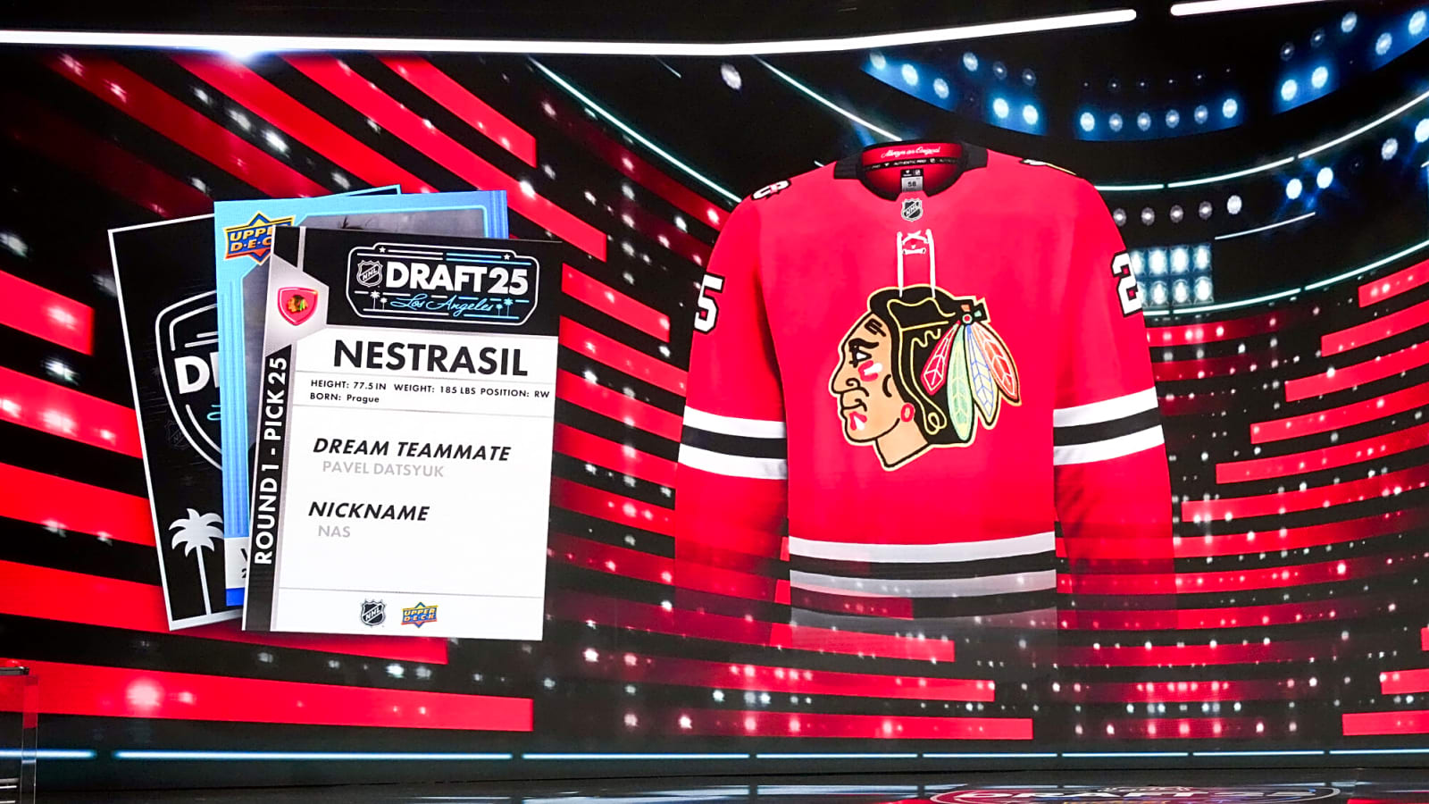 Blackhawks select Vaclav Nestrasil No. 25 overall with Leafs’ original 1st-round pick