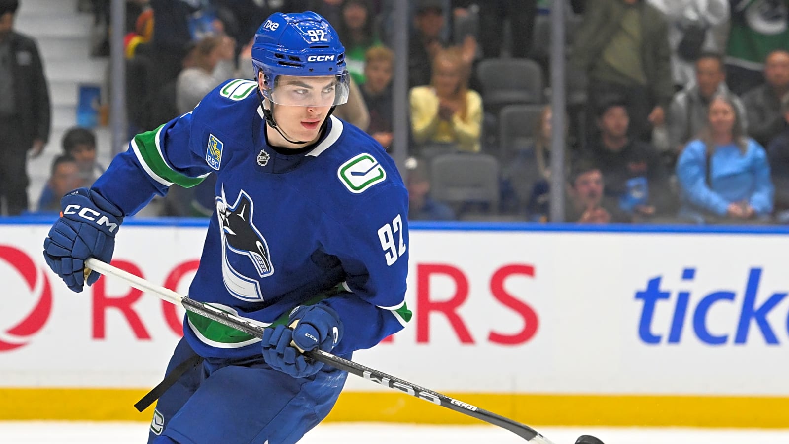 Canucks' Liam Ohgren Sees the Game a Little Differently