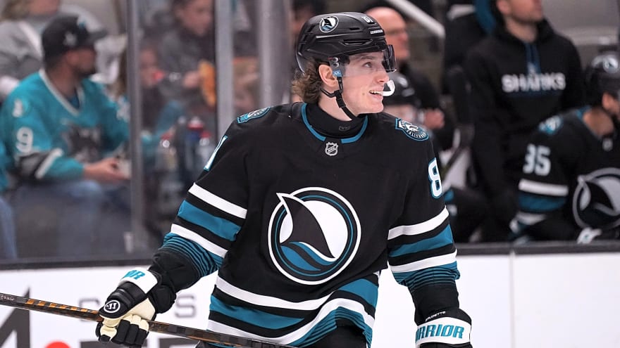 Sharks’ Adam Gaudette Out With Upper-Body Injury