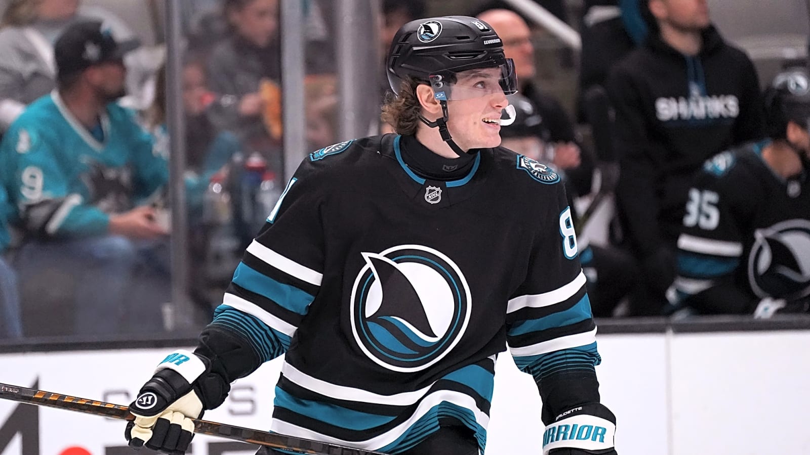 Sharks’ Adam Gaudette Out With Upper-Body Injury