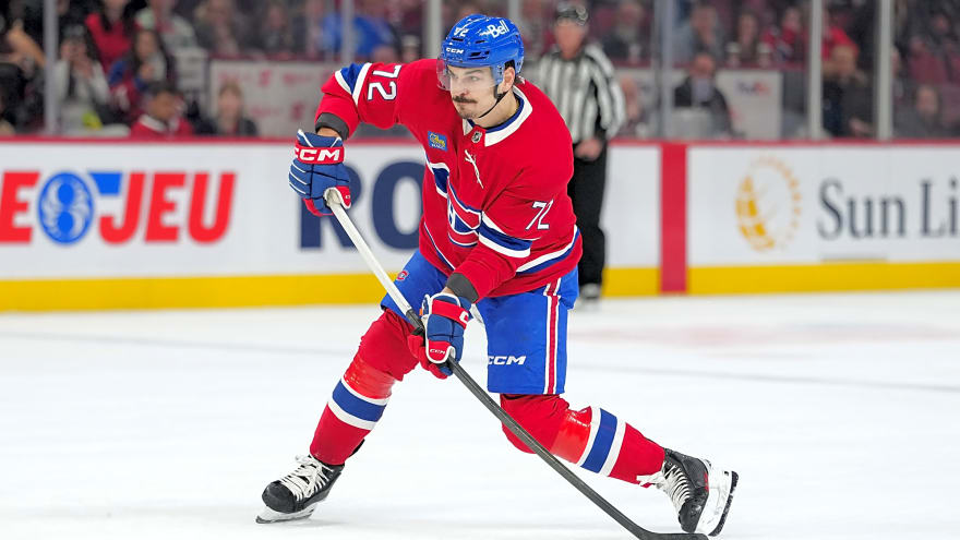 Dangerous sequence: Arber Xhekaj knocks out Scott Sabourin in a violent fight