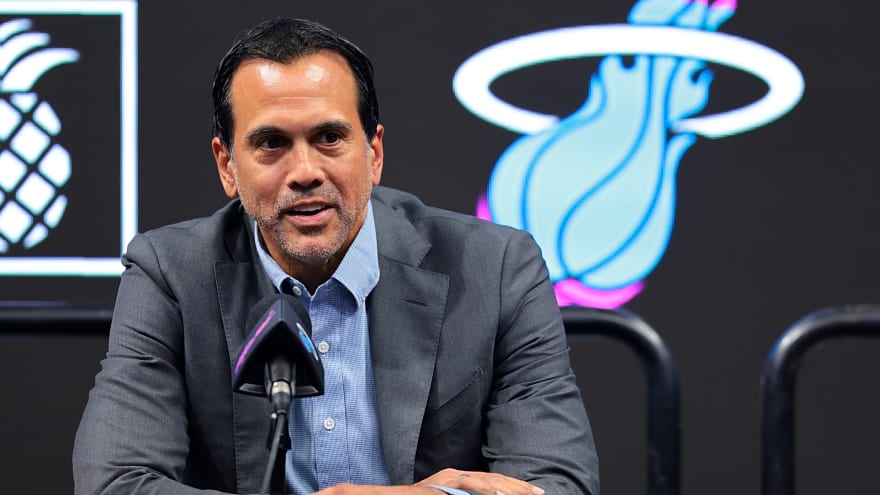 Erik Spoelstra watches Giannis, Bam together and calls it ‘surreal’
