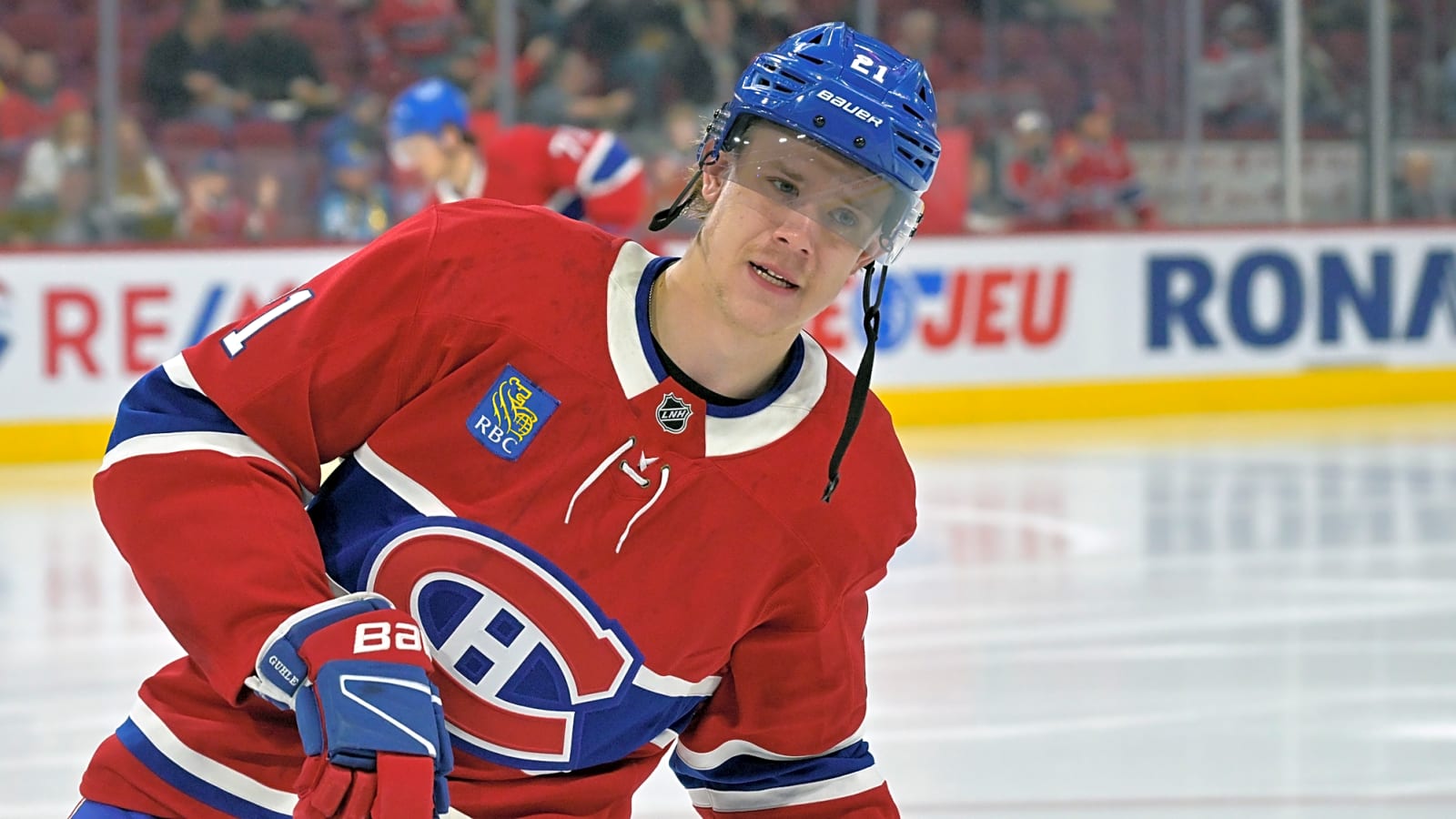 Since his return to the game, Kaiden Guhle is hitting his opponents twice as much