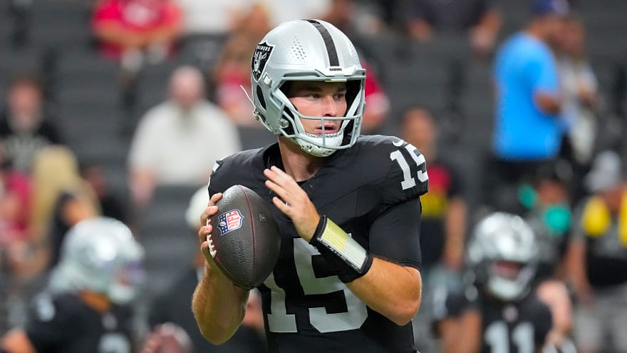 Fernando Mendoza could open season as Raiders’ No. 3 quarterback
