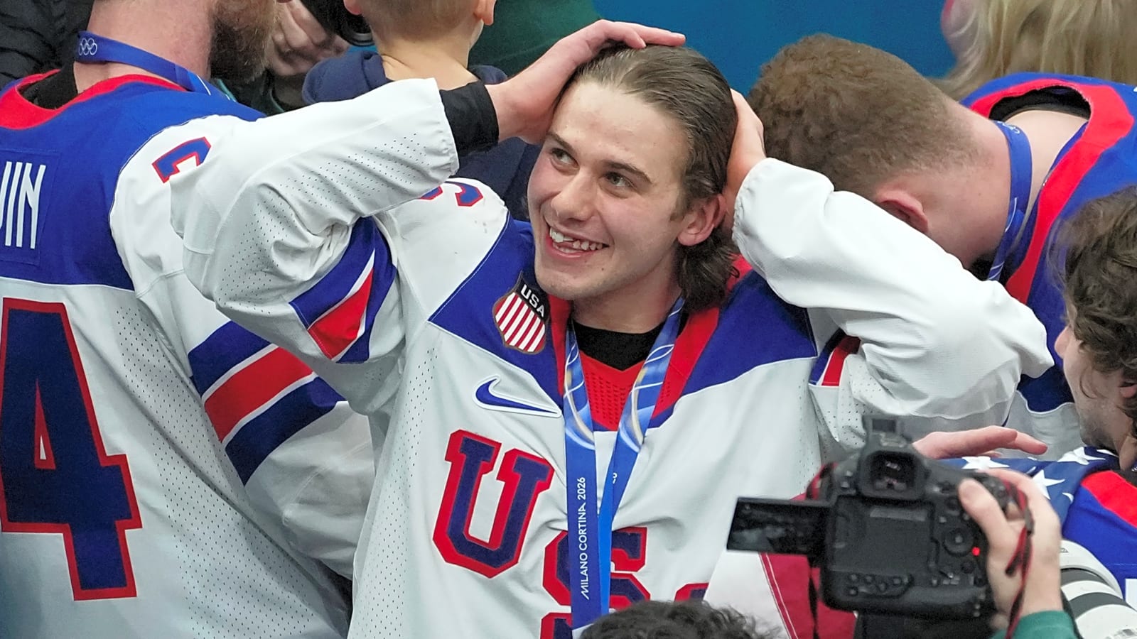 Hughes gives shout-out to 'great dentists' after Team USA win over Canada