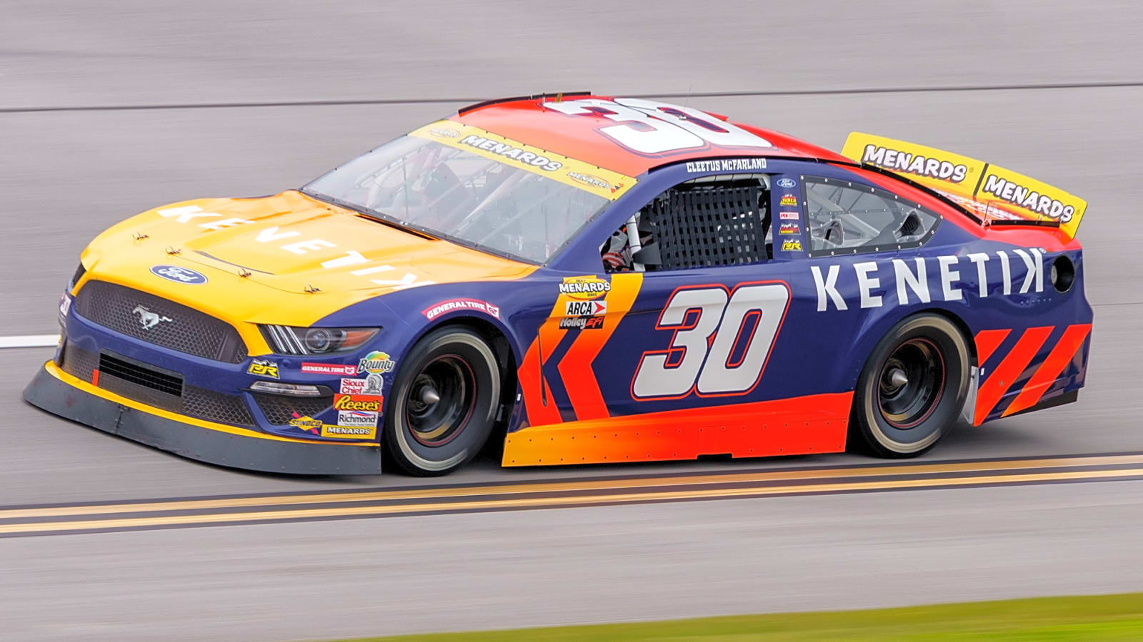 Cleetus McFarland finishes 10th at Talladega