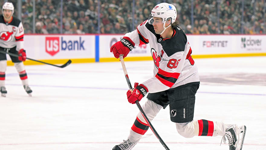 New Jersey Devils Defeat Wild 5-2 In Hughesbowl