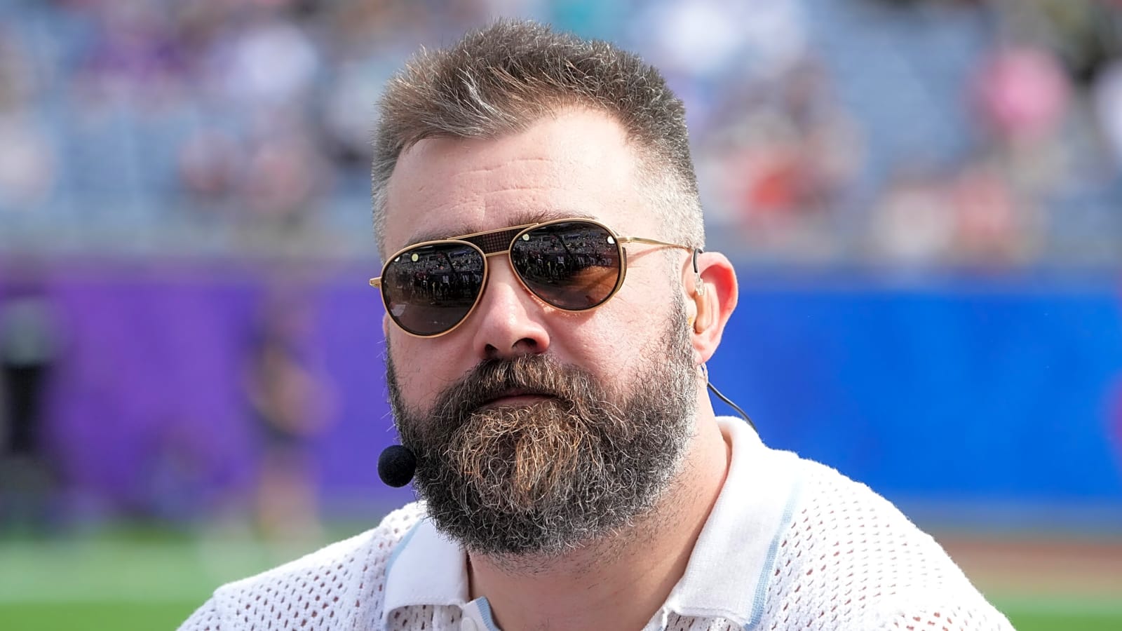Jason Kelce gushes over iconic photo of Travis Kelce, Ed Kelce, and Adam Sandler from &#39;Happy Gilmore 2&#39;