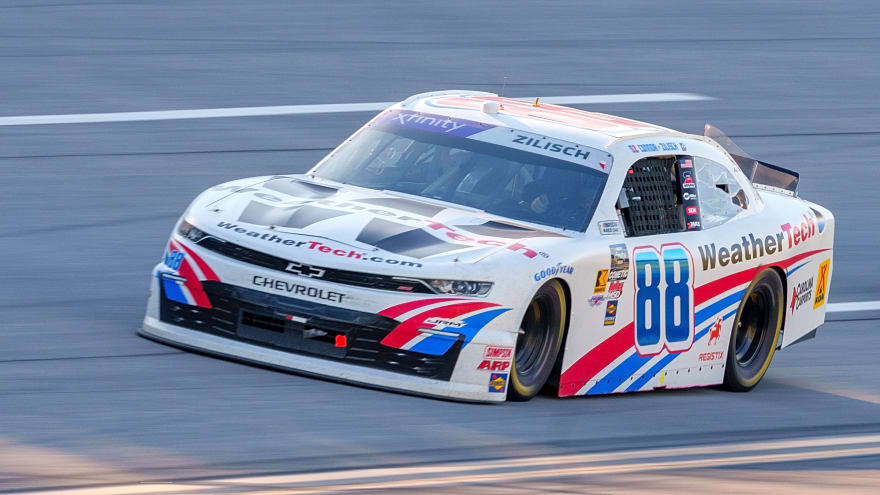 Connor Zilisch spun from the lead while racing three-wide in Xfinity Series race at Mexico City