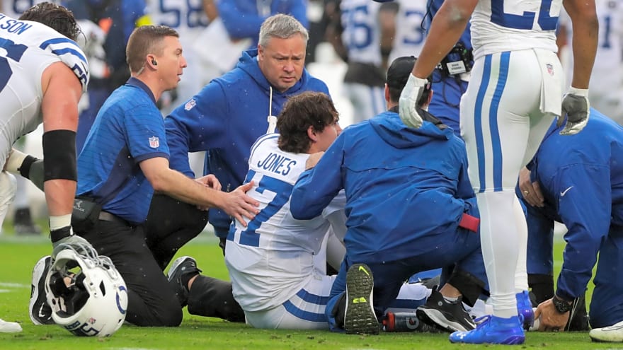 Colts QB Daniel Jones suffers Achilles injury