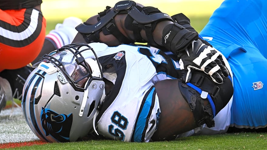 Panthers LG Damien Lewis To Miss Time With Elbow Injury