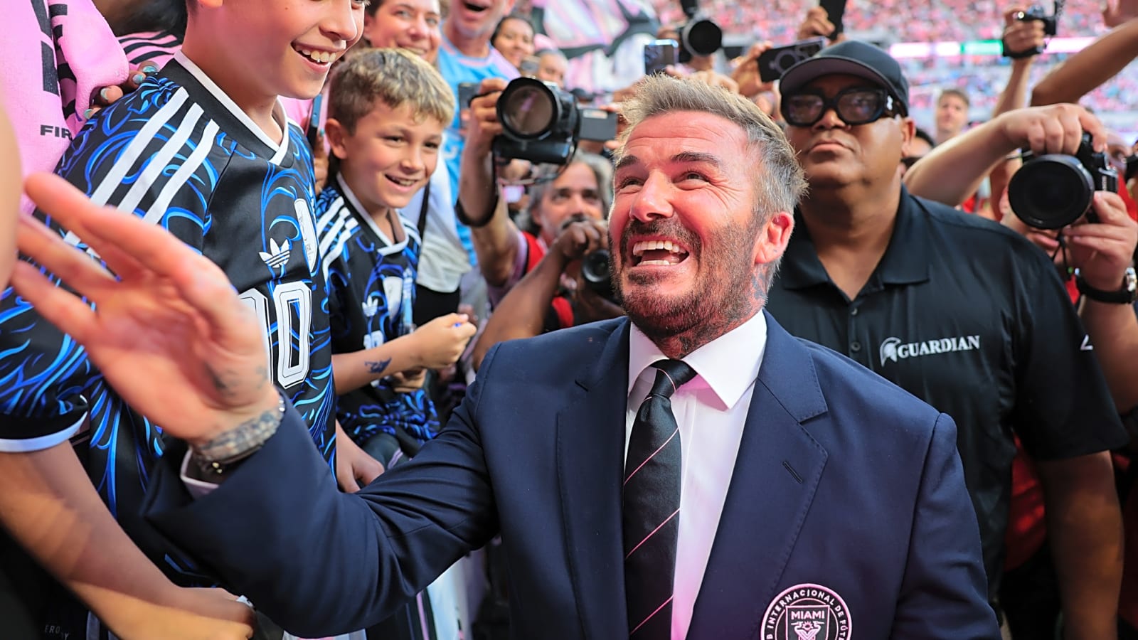 Sir David Beckham meets with King Charles