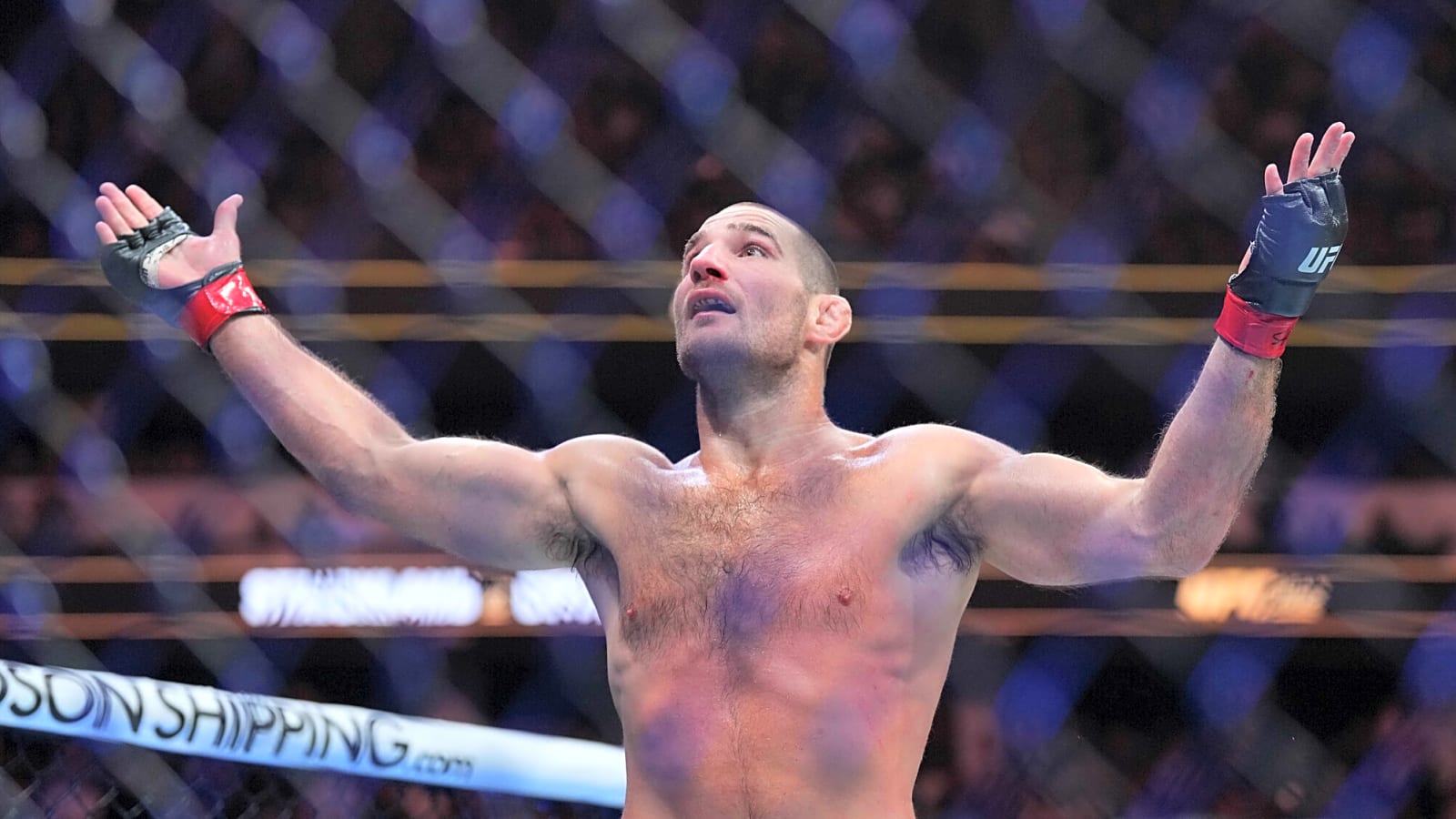 Sean Strickland storms cage to attack fighter