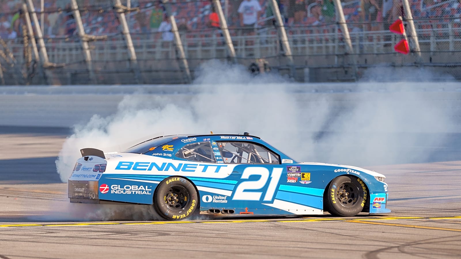 Austin Hill Surges to First Xfinity Victory at Talladega