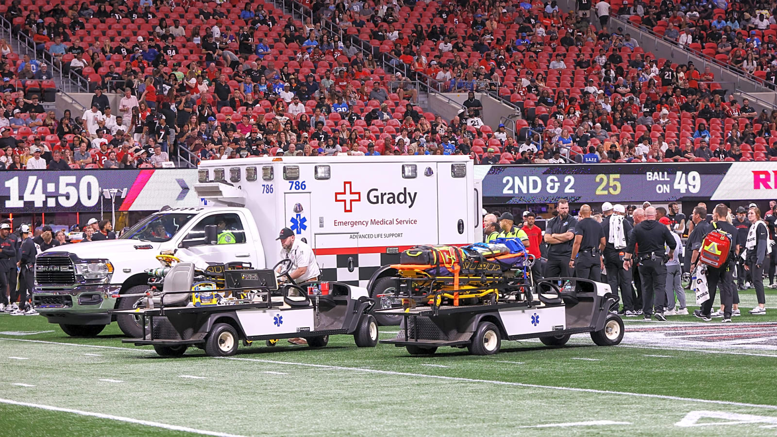 Lions safety Morice Norris in stable condition after scary injury