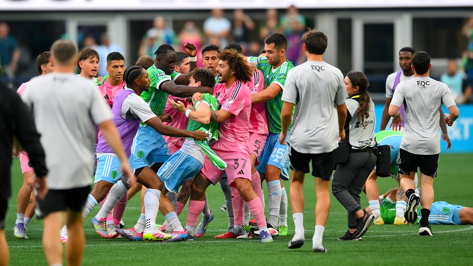 Punches Thrown! Inter Miami Vs Seattle Sounders Ends In a Brutal Fight