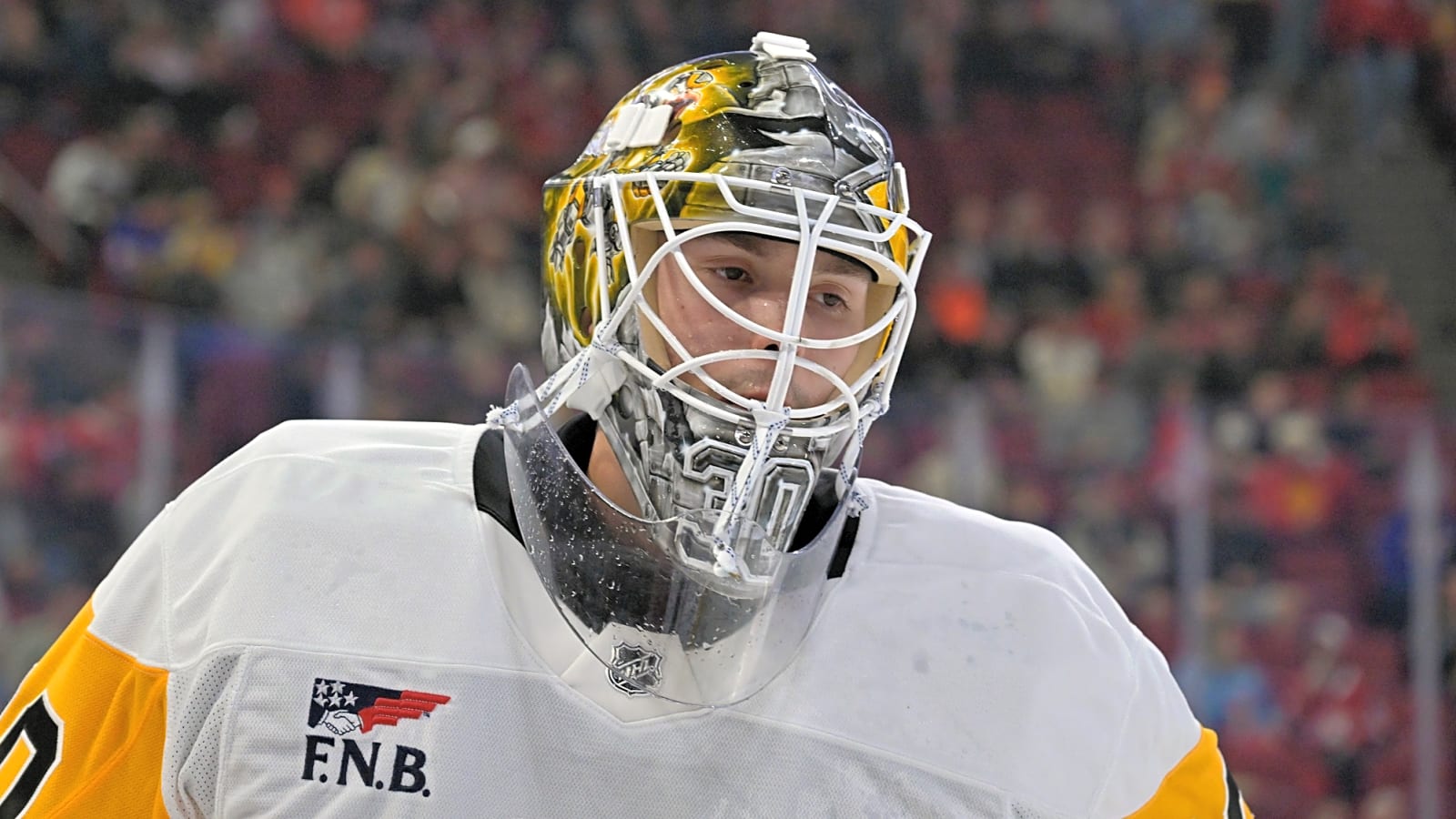 Penguins goaltender out at least four weeks
