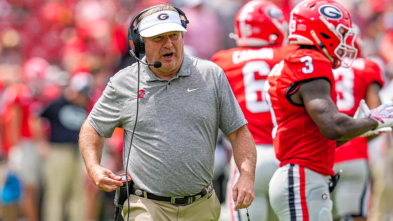 Kirby Smart reacts to Laura Rutledge’s career move