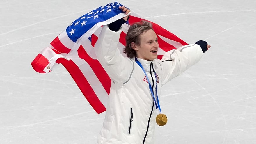 2026 Winter Olympics: United State figure skater Ilia Malinin wearing Alexander Ovechkin skate laces
