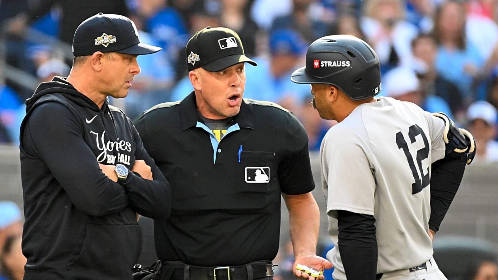 Yankees get hosed by the umpires on first pitch of ALDS