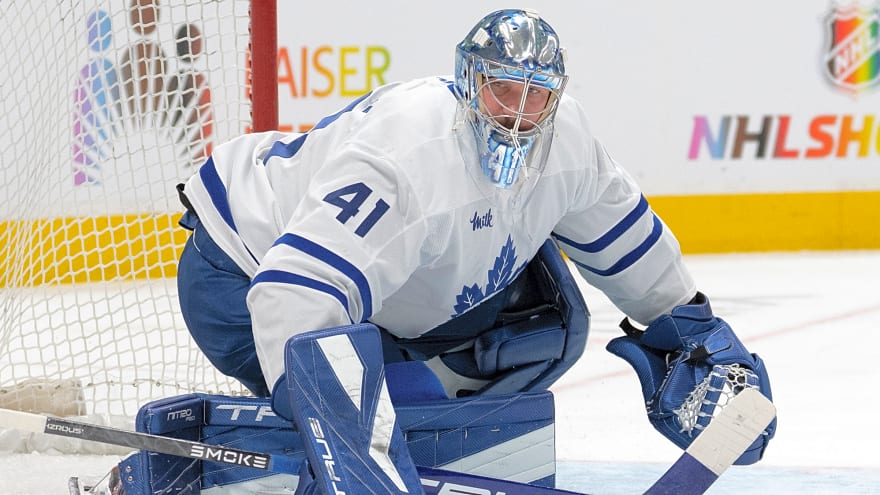 Maple Leafs Stolarz Injured and Leaves Capitals Game: No Update