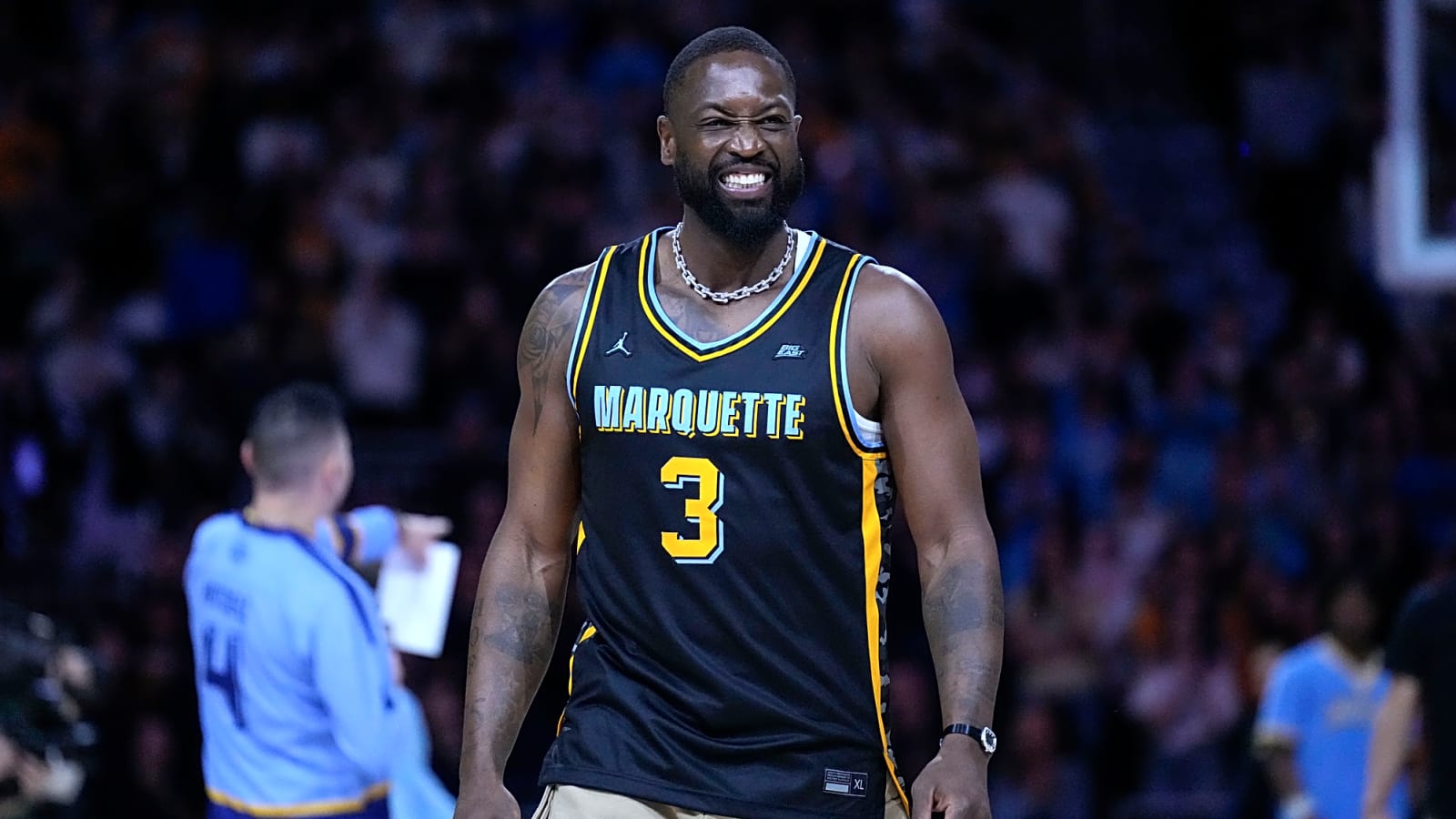 Reminiscing Iconic Moment With LeBron James and Chris Paul, Dwyane Wade Signs a Banana Boat