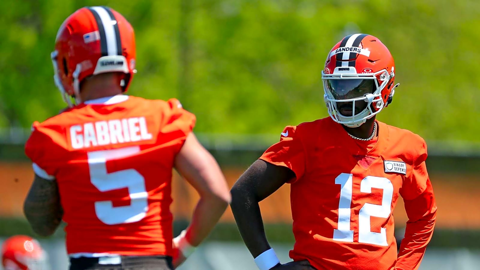 Did Shedeur Sanders 'beat out' Dillon Gabriel at rookie minicamp?