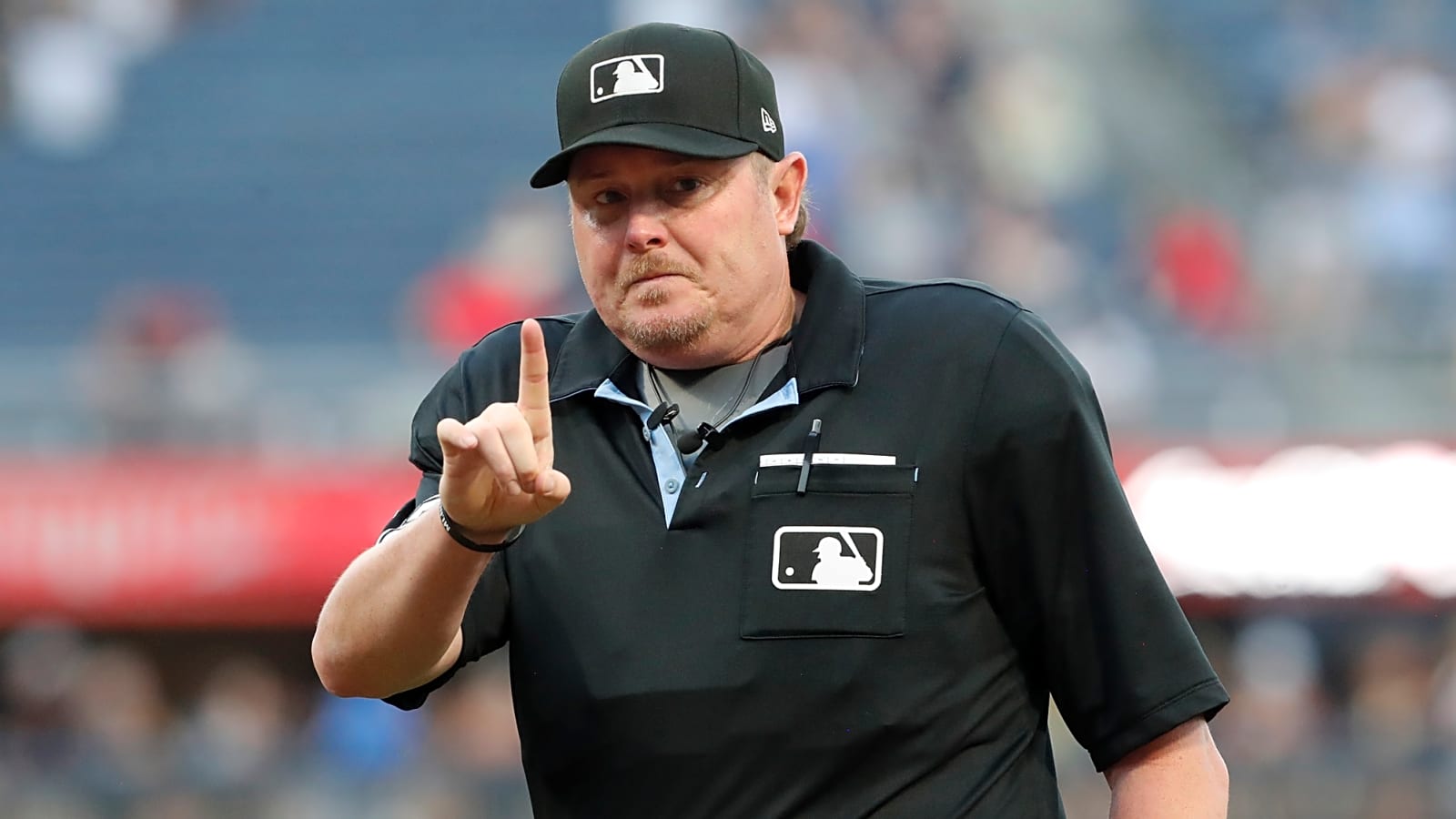 Umpire Chad Whitson has scary moment during game