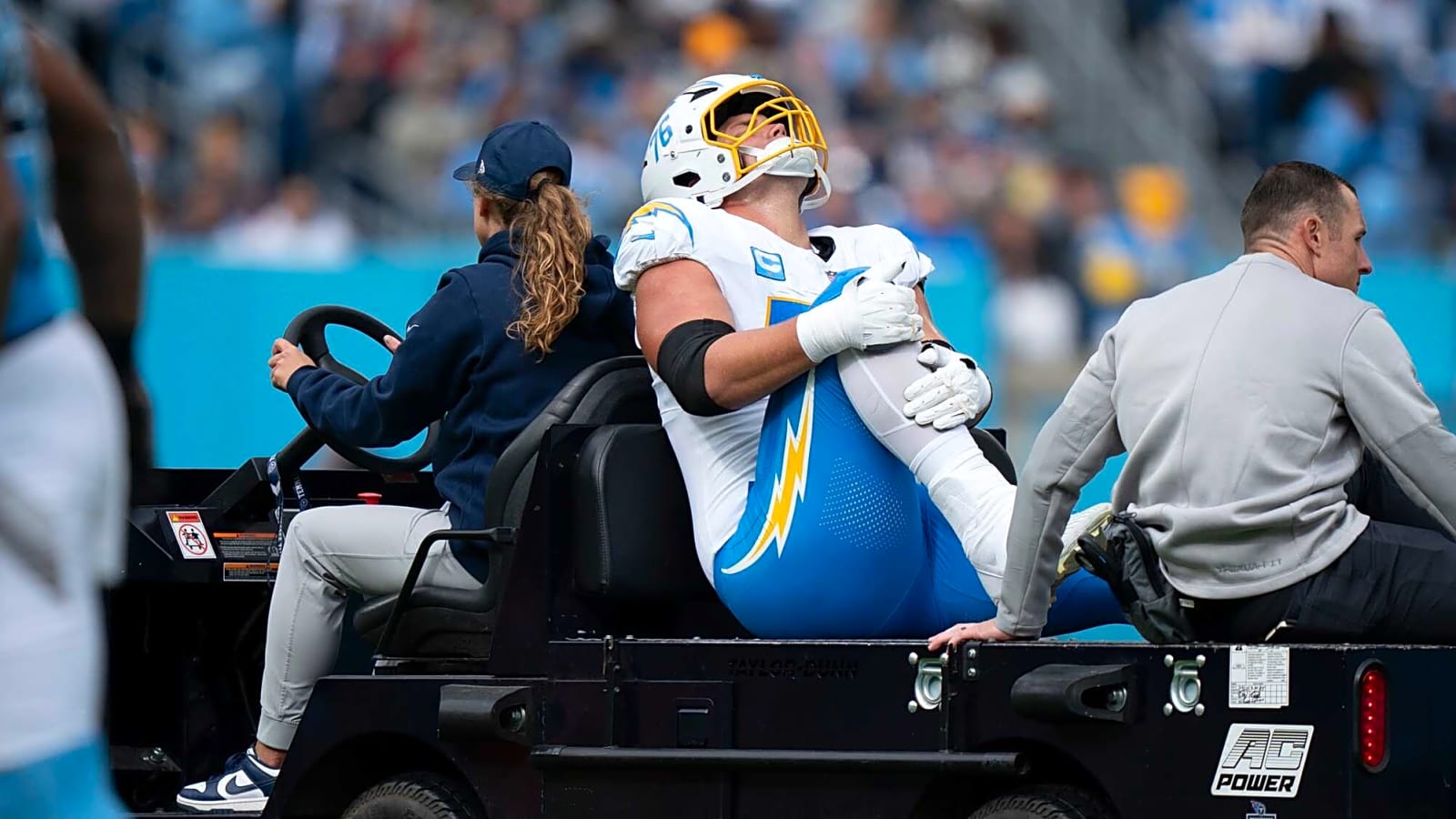 Chargers fear a repeat injury for star LT Joe Alt
