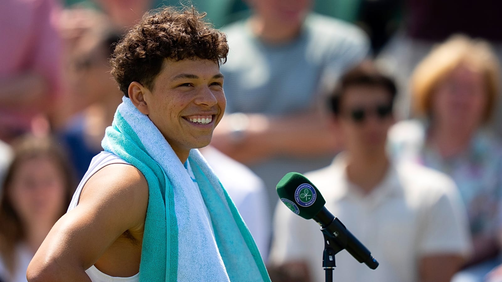 Ben Shelton shouts out girlfriend Trinity Rodman after win at Wimbledon