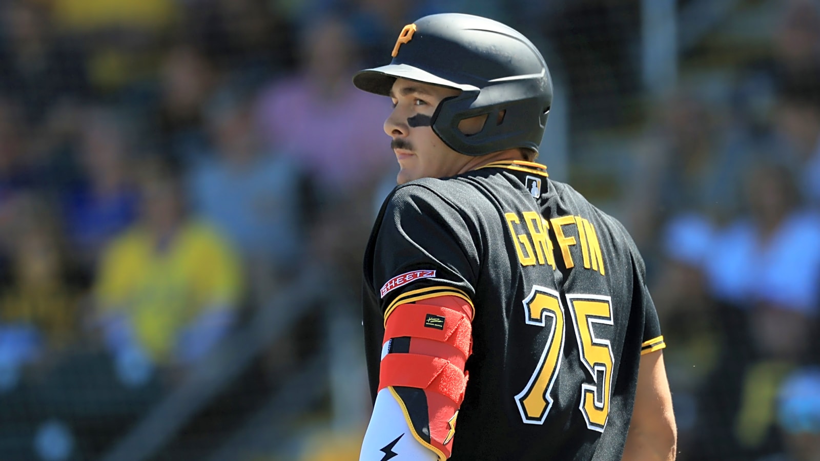 Why did top prospect Konnor Griffin miss Pirates' Opening Day roster?