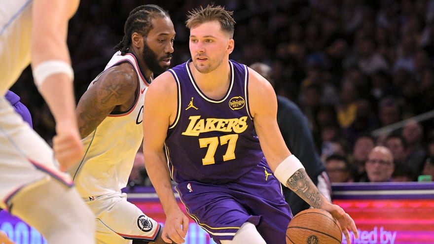 Luka Doncic&#39;s near triple-double propels Lakers past Clippers, 135-118