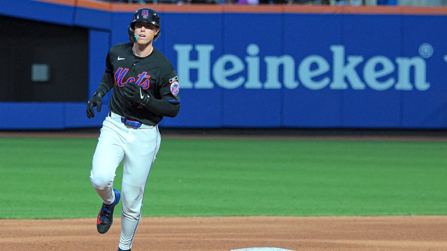 Brett Baty got yelled at by umpire Ryan Blakney for ridiculous reason