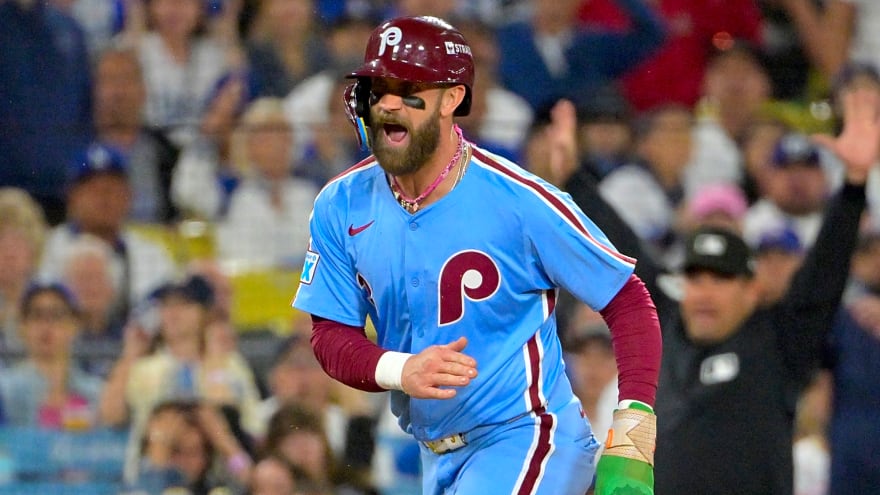Bryce Harper wears ‘not elite’ shirt in response to Phillies exec