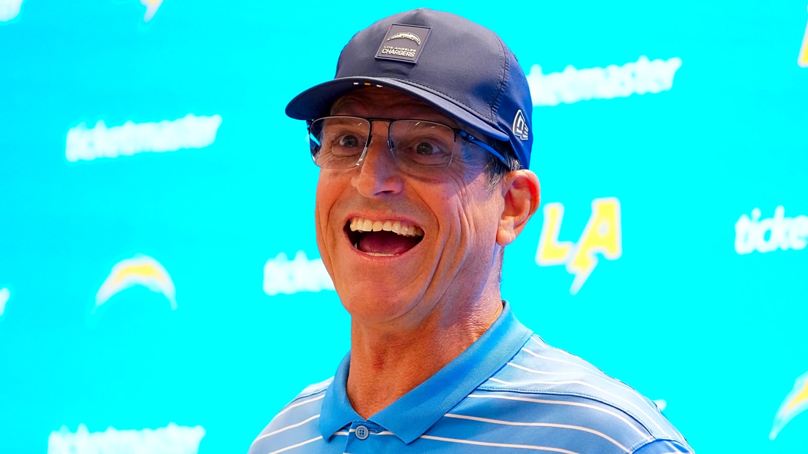 ‘All the Best Words in the English Language’: Chargers’ Jim Harbaugh Has Perfect Reaction to Football Return