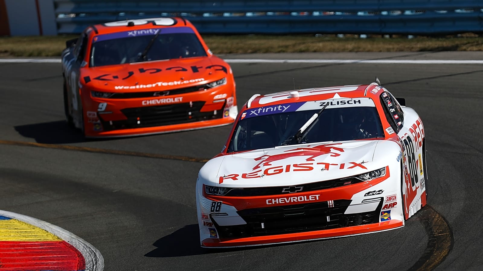 Connor Zilisch sends Shane van Gisbergen into wall, takes violent hit at Watkins Glen