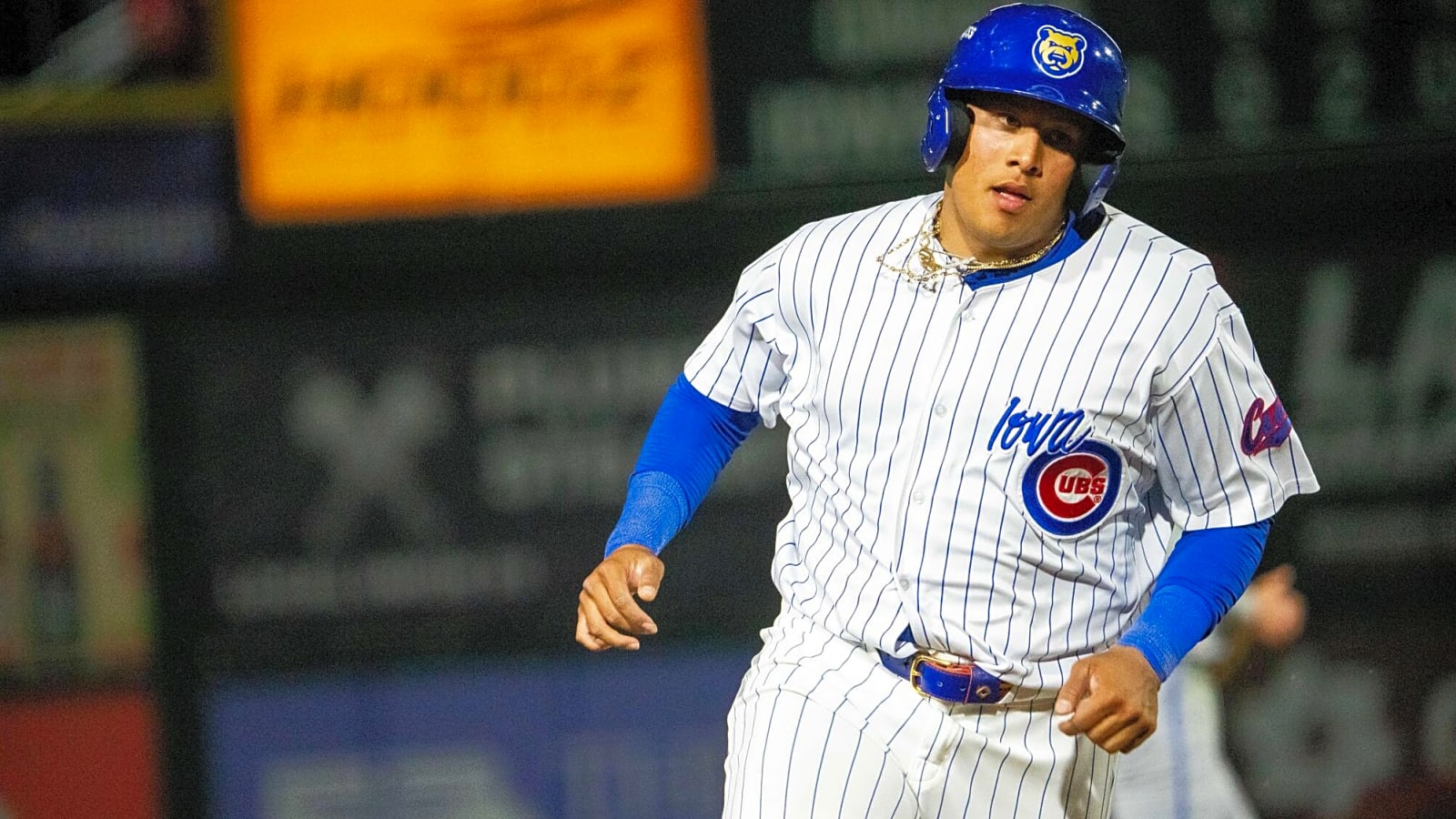 Ballesteros Gets First Career Hit in Crosstown Romping