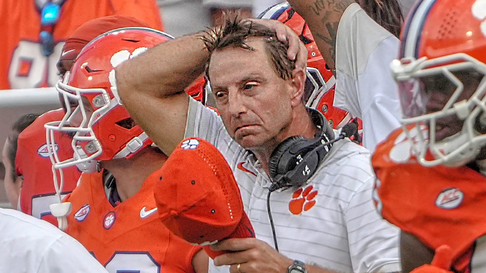 Dabo Swinney was crying after Clemson’s loss