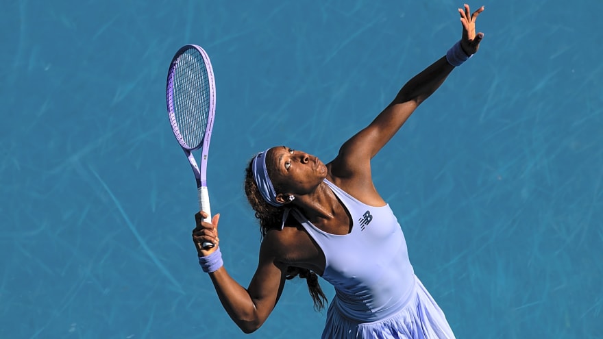 Coco Gauff destroyed her racquet after losing at Australian Open
