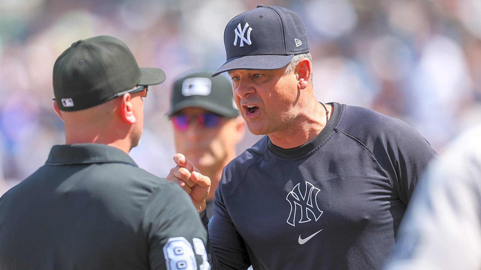 Watch: Aaron Boone ejected after controversial Aaron Judge ruling
