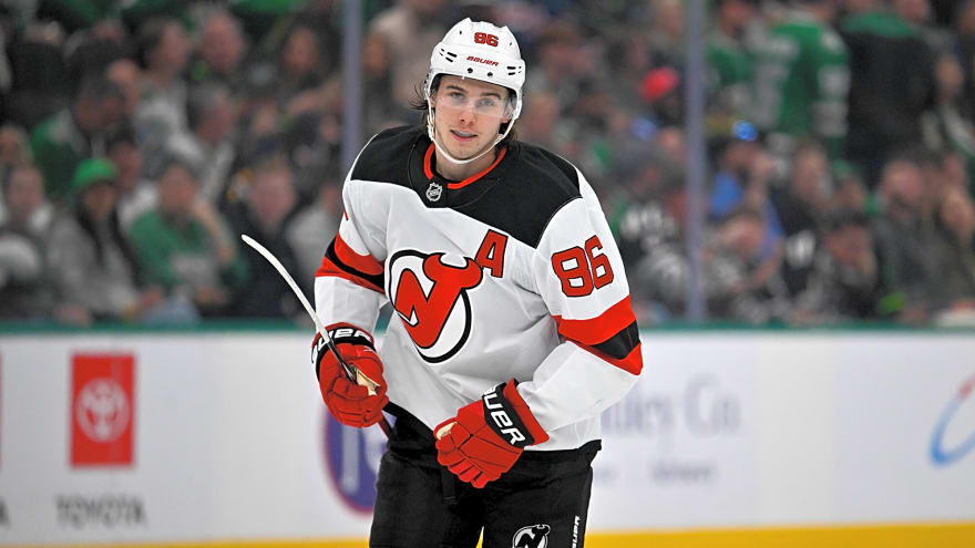 Hughes, Johnston Score Twice, Devils Defeat Stars 6-4