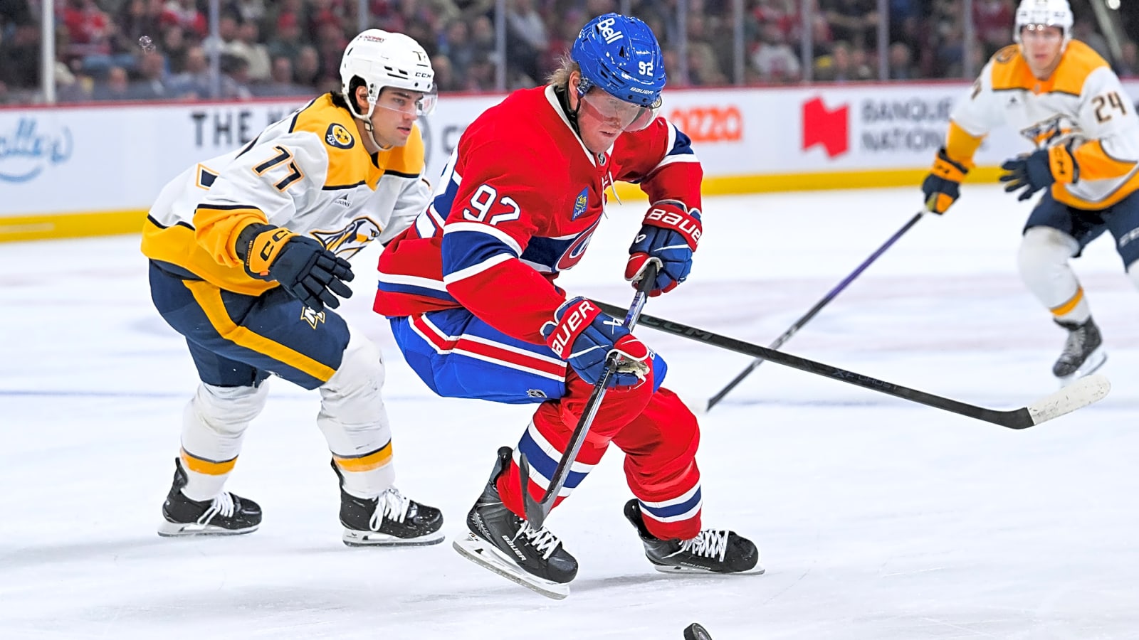Patrik Laine is present at Canadiens practice